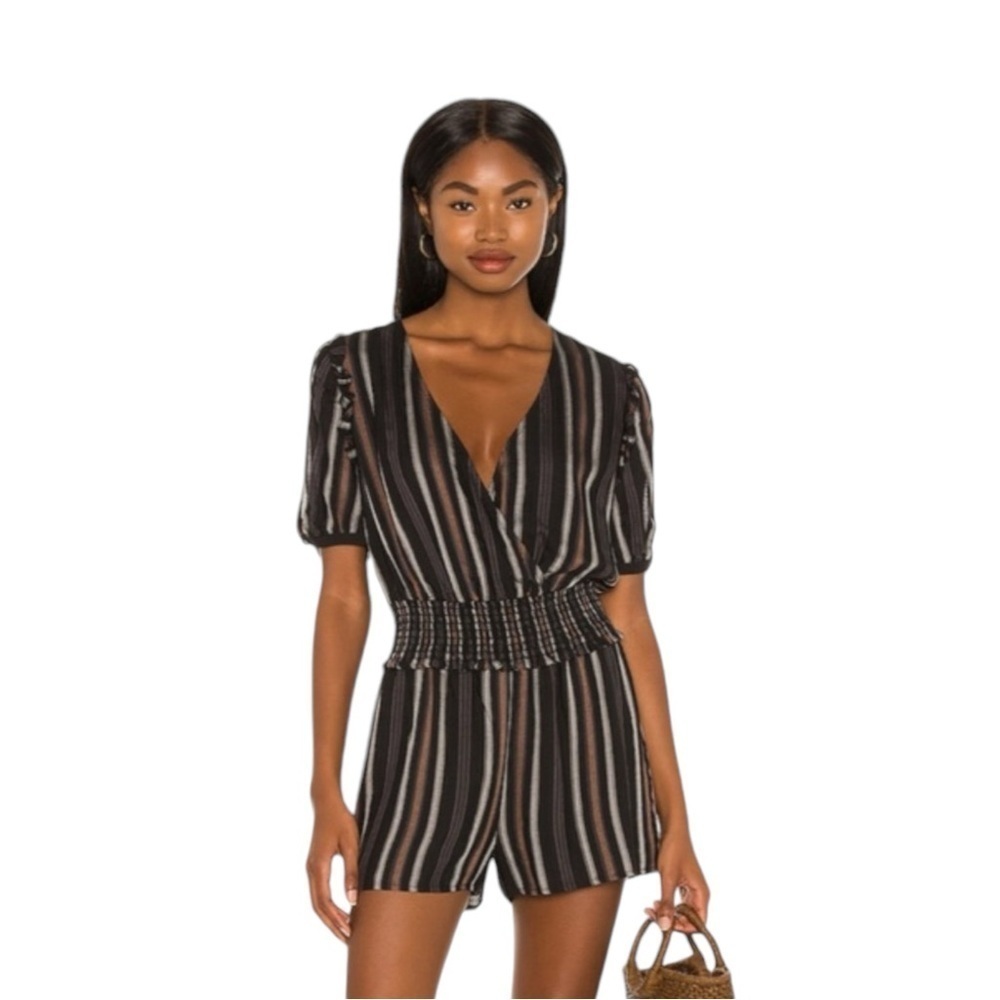 PAIGE Laya Cutout Sleeve Romper